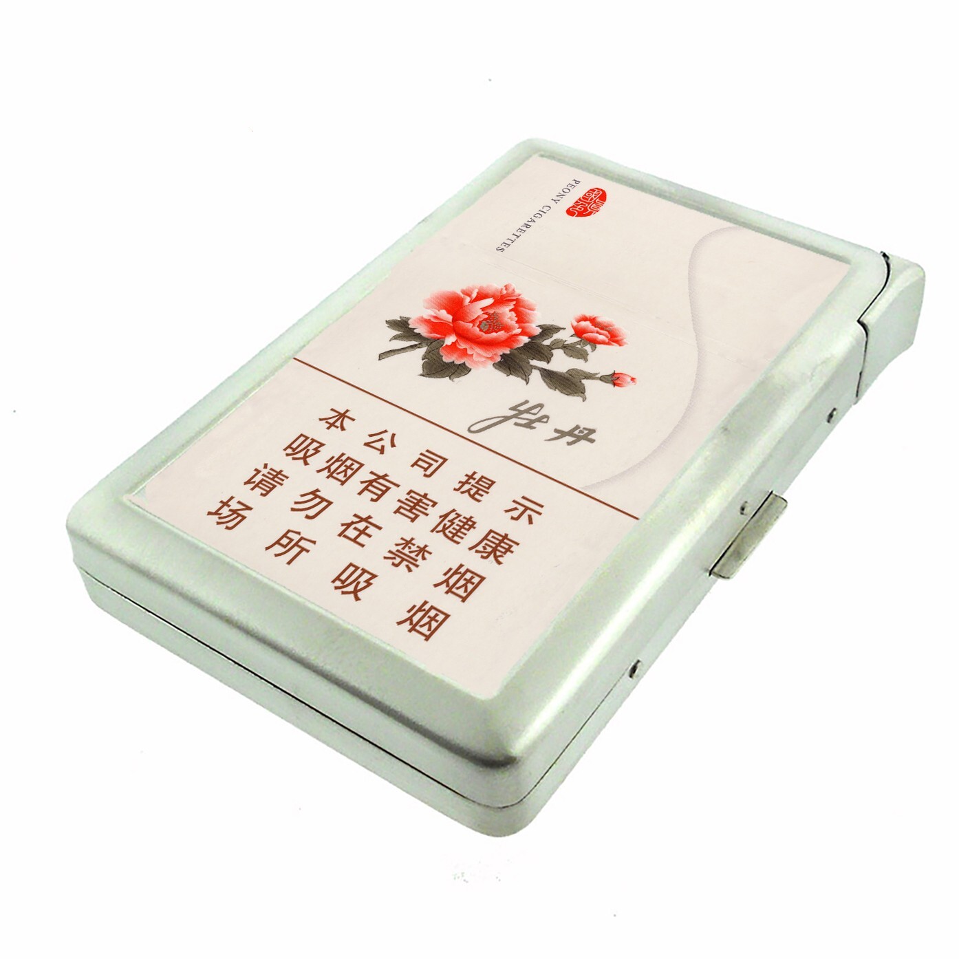 100’s Peony Beige Cigarette Smoking DECO Vintage Holder Wallet