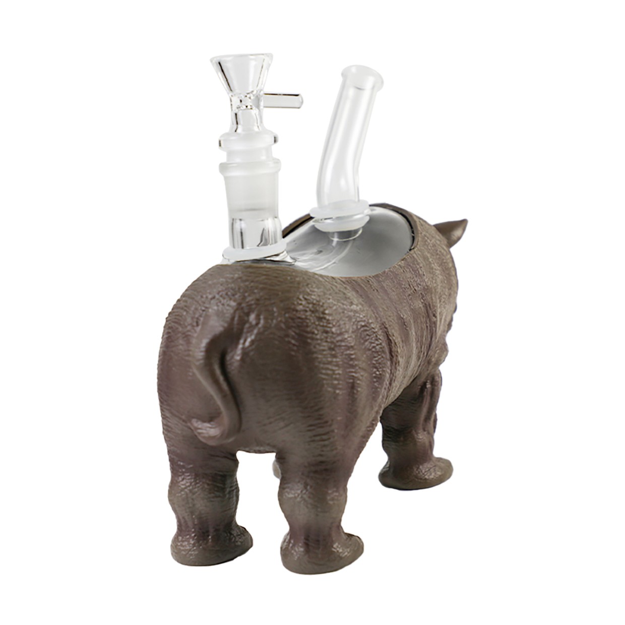 Rhino 8in Hookah Glass Bong and Water Pipes Smoking Bubbler Bong Joint 14mm bowl