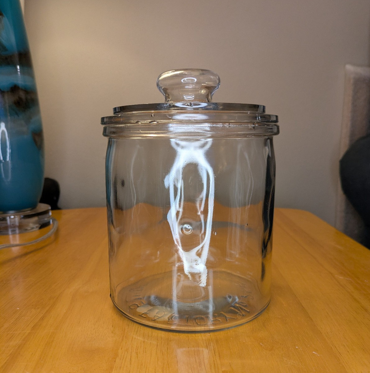 Antique R.J. Reynolds Tobacco Jar Factory 256 NC – 1890s Glass Display 🚬Bubbles