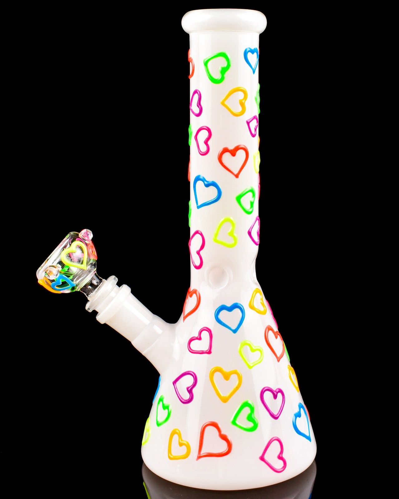 Cute Bong Glass Water Pipe Glow In The Dark Bong Girly Bong Beaker Bong *USA*