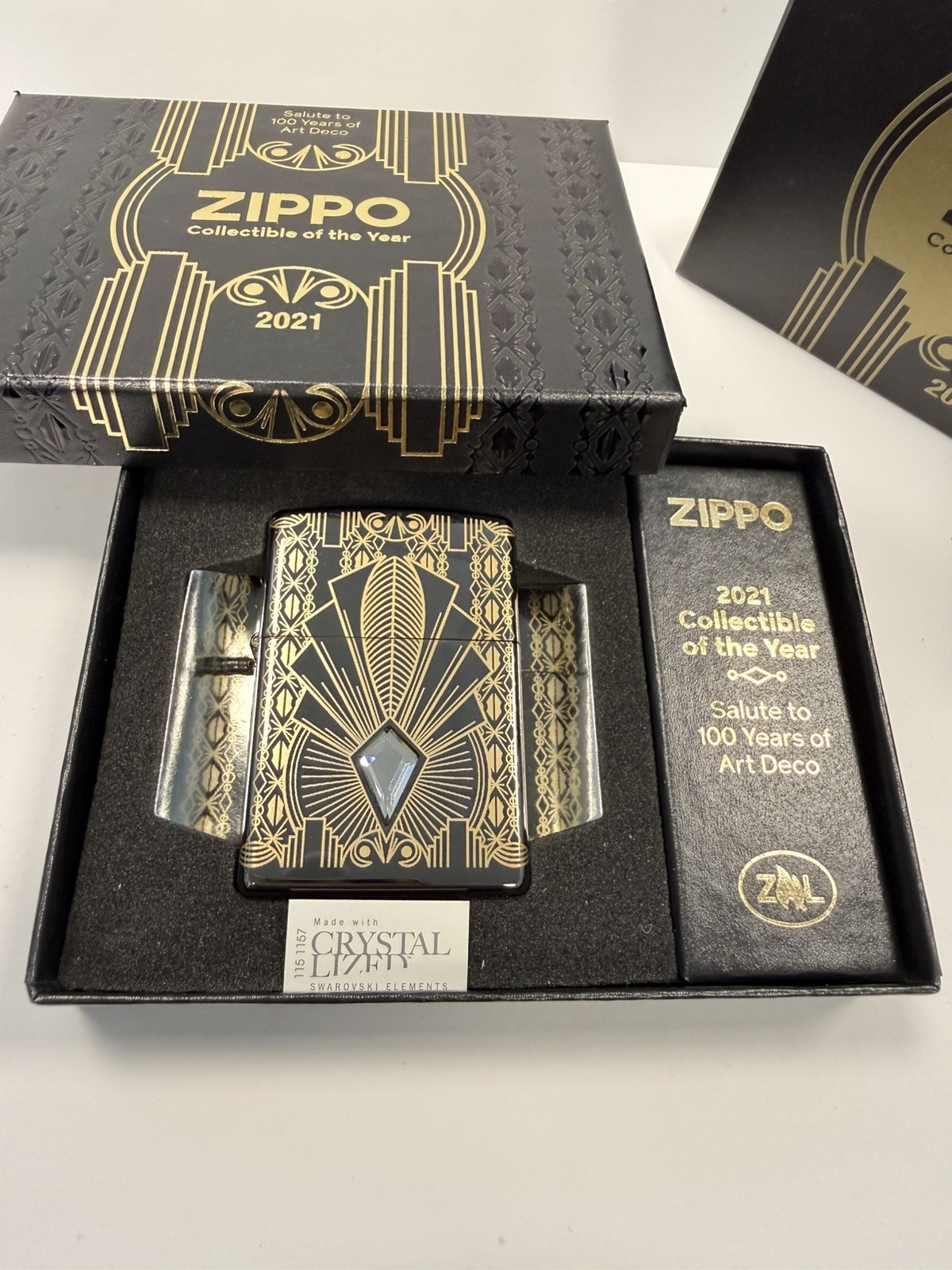 Zippo Lighter 100 Years Art Deco 2021 EU COTY Limited 2500 NEW & BOXED RARE