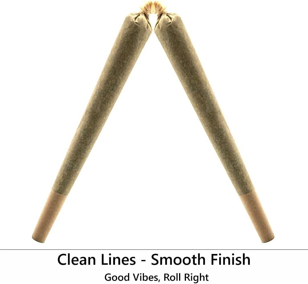 200 Pack Pre Rolled Cones | Natural Slow-Burning Cones Rolling Paper | 108mm Kin