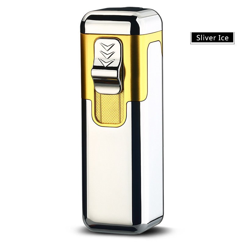 Torch Lighter Quad 4 Jet Blue Flame Refillable Butane Cigar Lighter with Punch