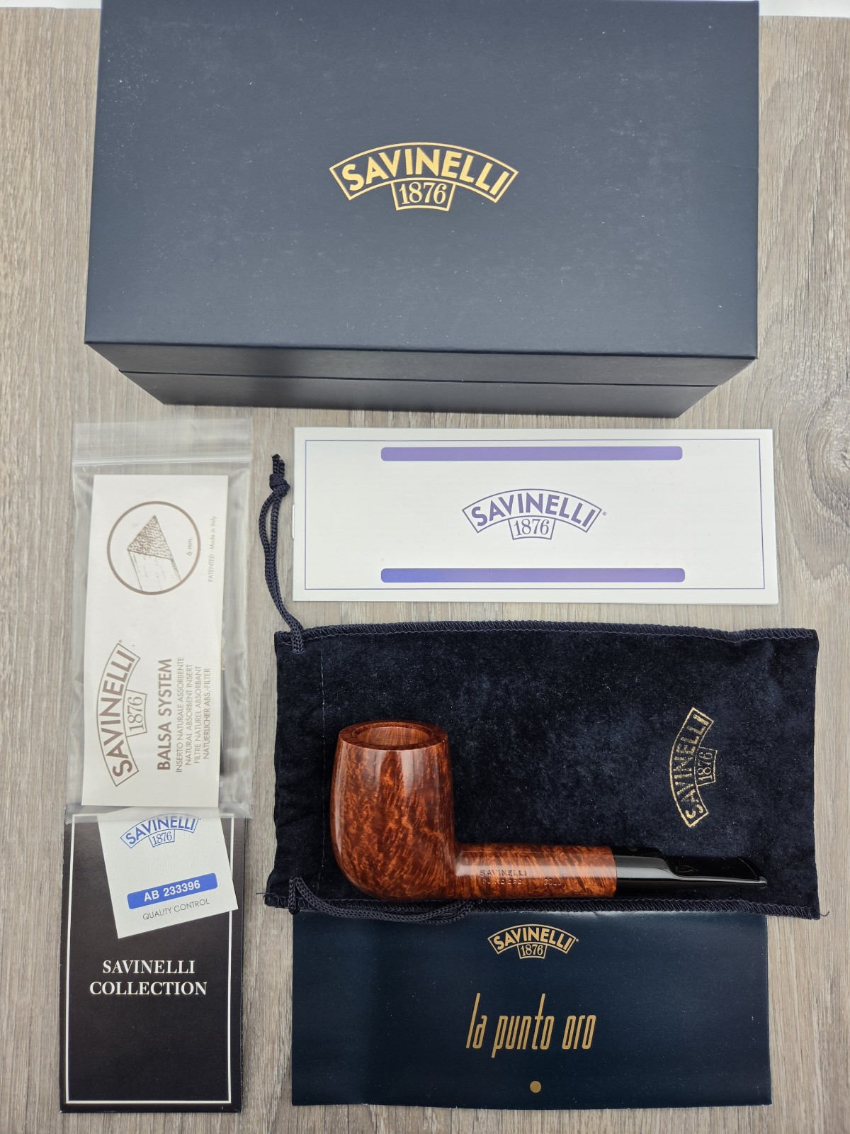 SAVINELLI PUNTO ORO GOLD Smooth Lovat 703 KS (6 mm) – BRAND NEW (READ)