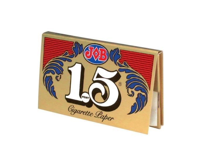 JOB Gold 1.5 Rolling Paper 1 1/2 Size Classic Cigarette Papers (5 Booklets!)