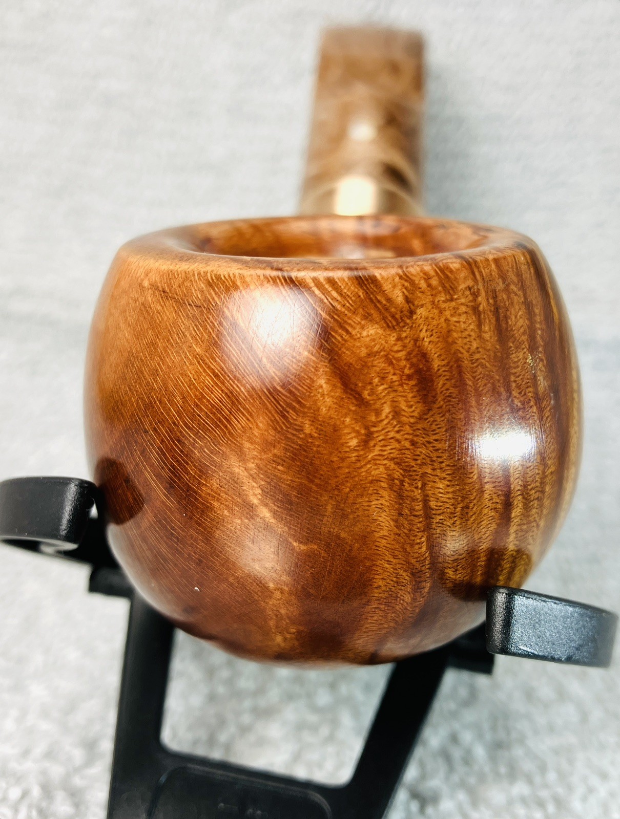 Carl Harris Gold Signature Bent Ball Round Saddle Acrylic Coffee & Cream Stem
