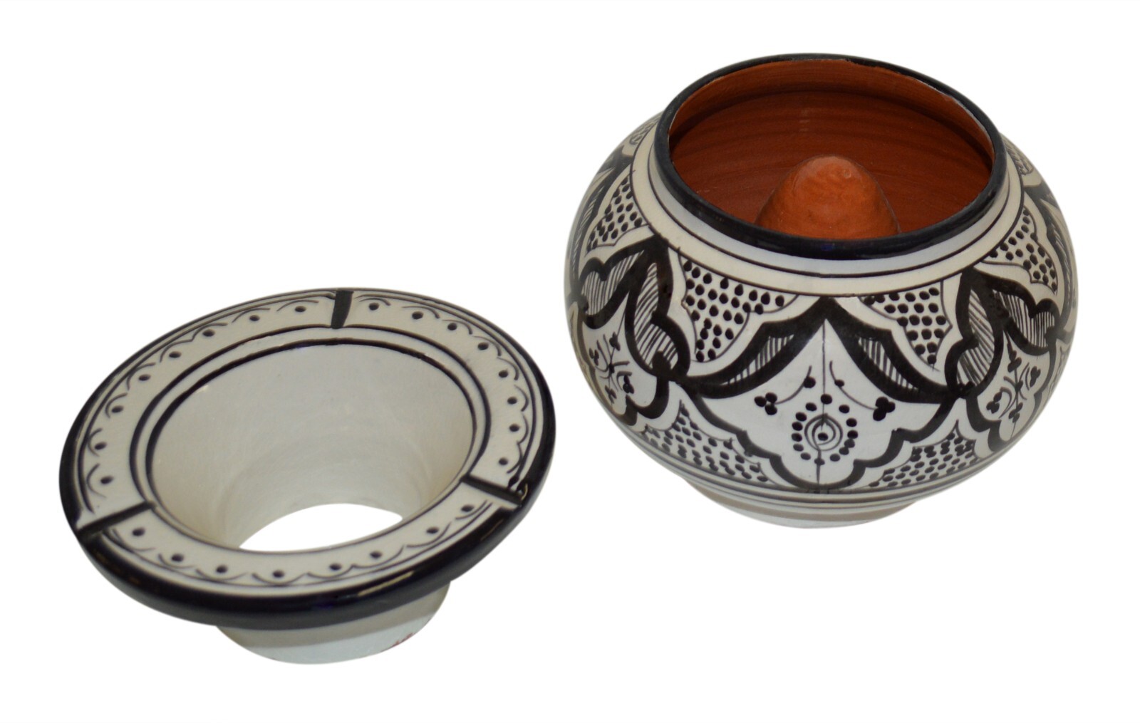 Cigar Ashtray Moroccan Ceramic Outdoor Smokeless Patio Garden Extra Large New