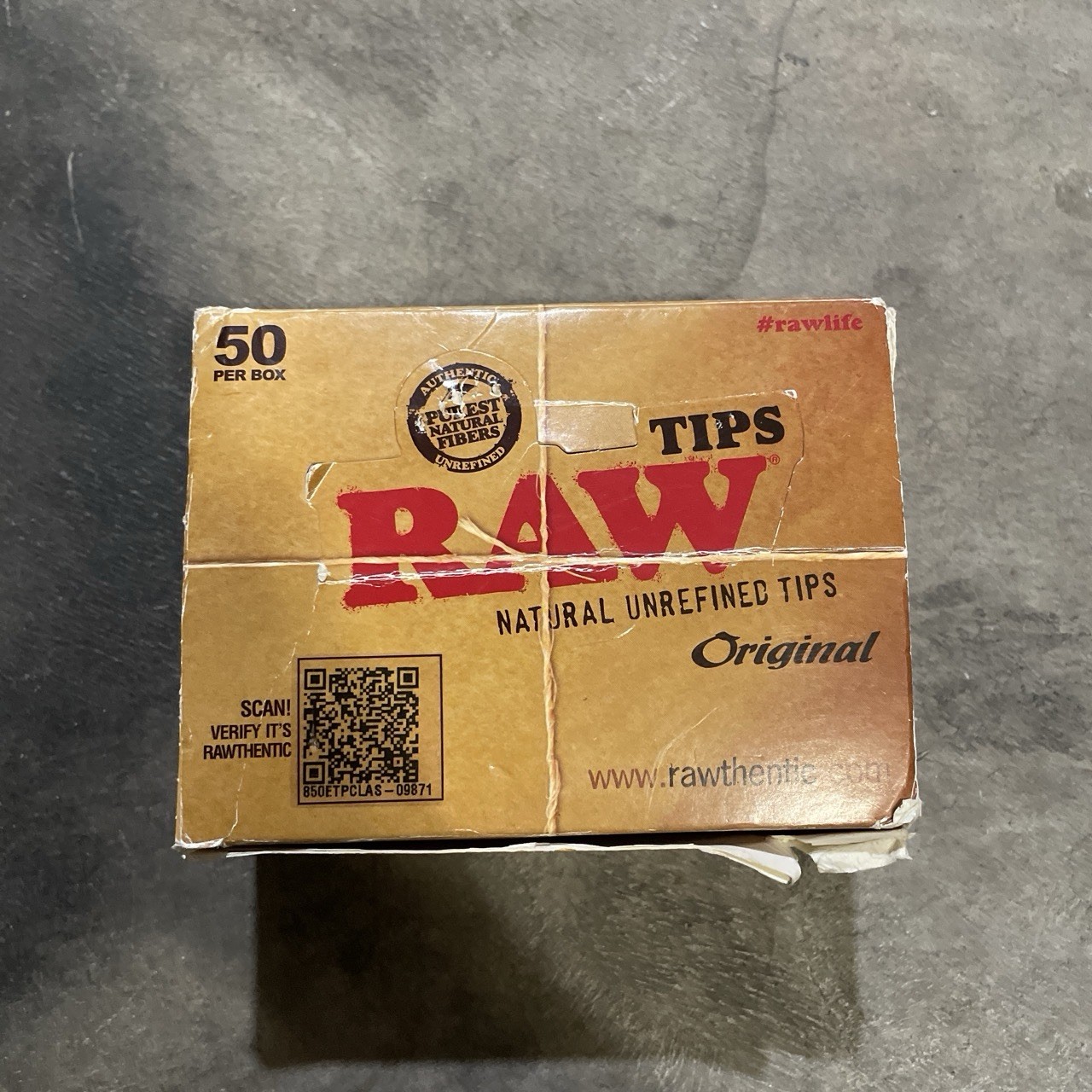 RAW Natural Unrefined Tips Original Display Box with Multiple Packs