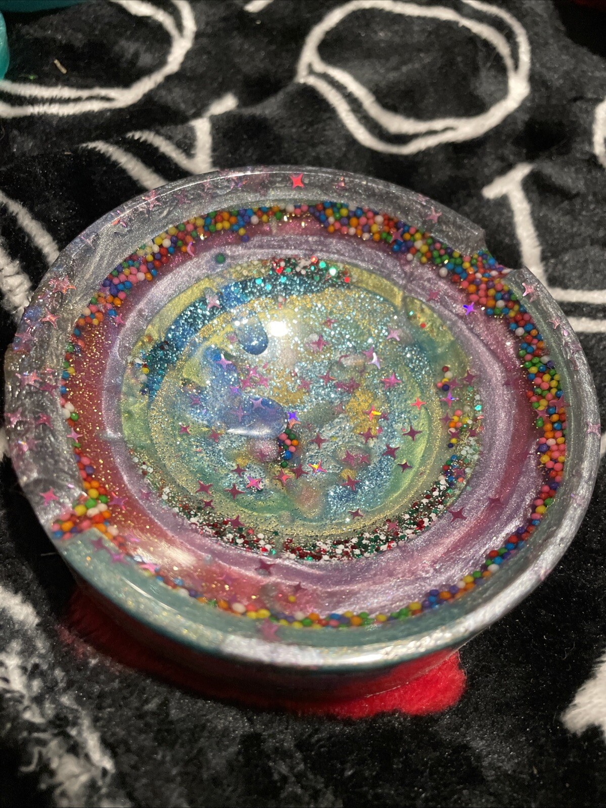 homemade resin ashtray