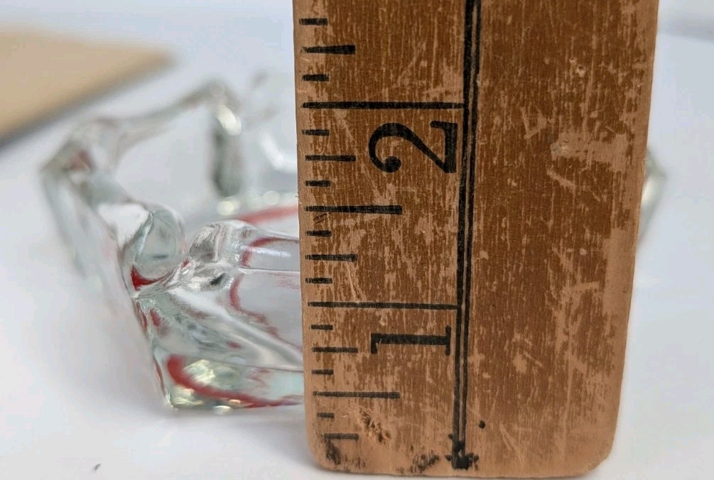 Vintage English Pub Baltimore Maryland Glass Ashtray Hexagon Shaped 4″