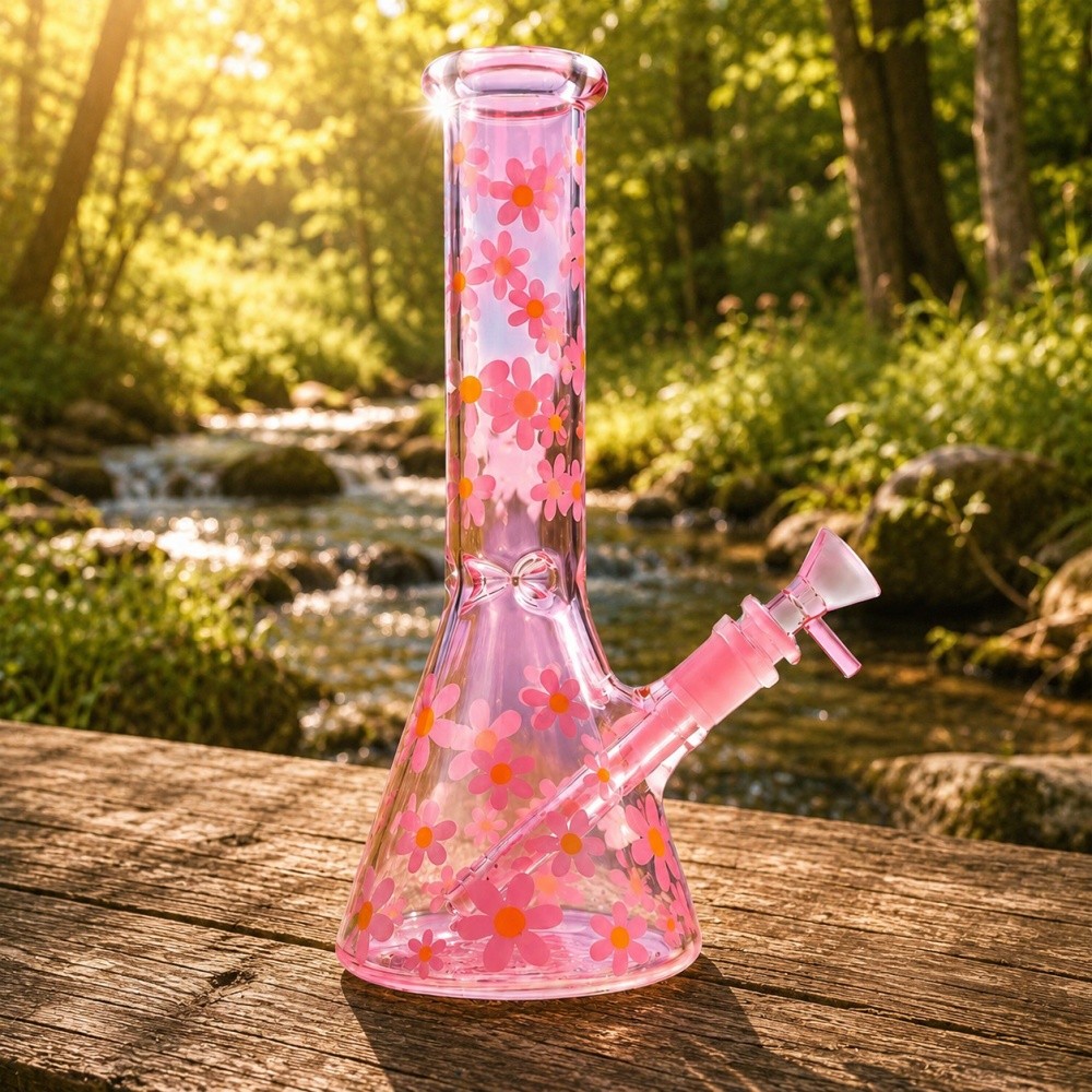 10″ Heavy Duty Glass Beaker Bong Water Smoking Tobacco Pipe 14MM Bowl