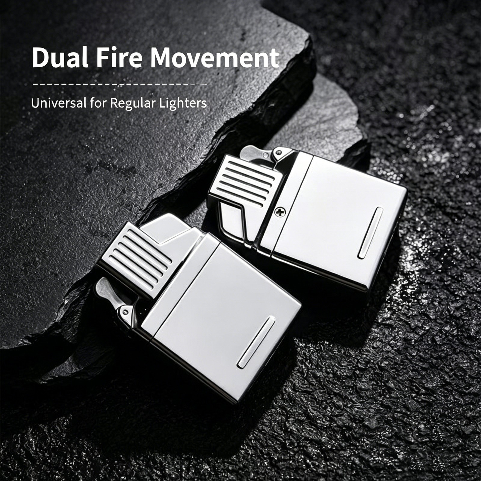 2-in-1 Jet Torch & Soft Flame Refillable Butane Lighter Insert For ZIPPO