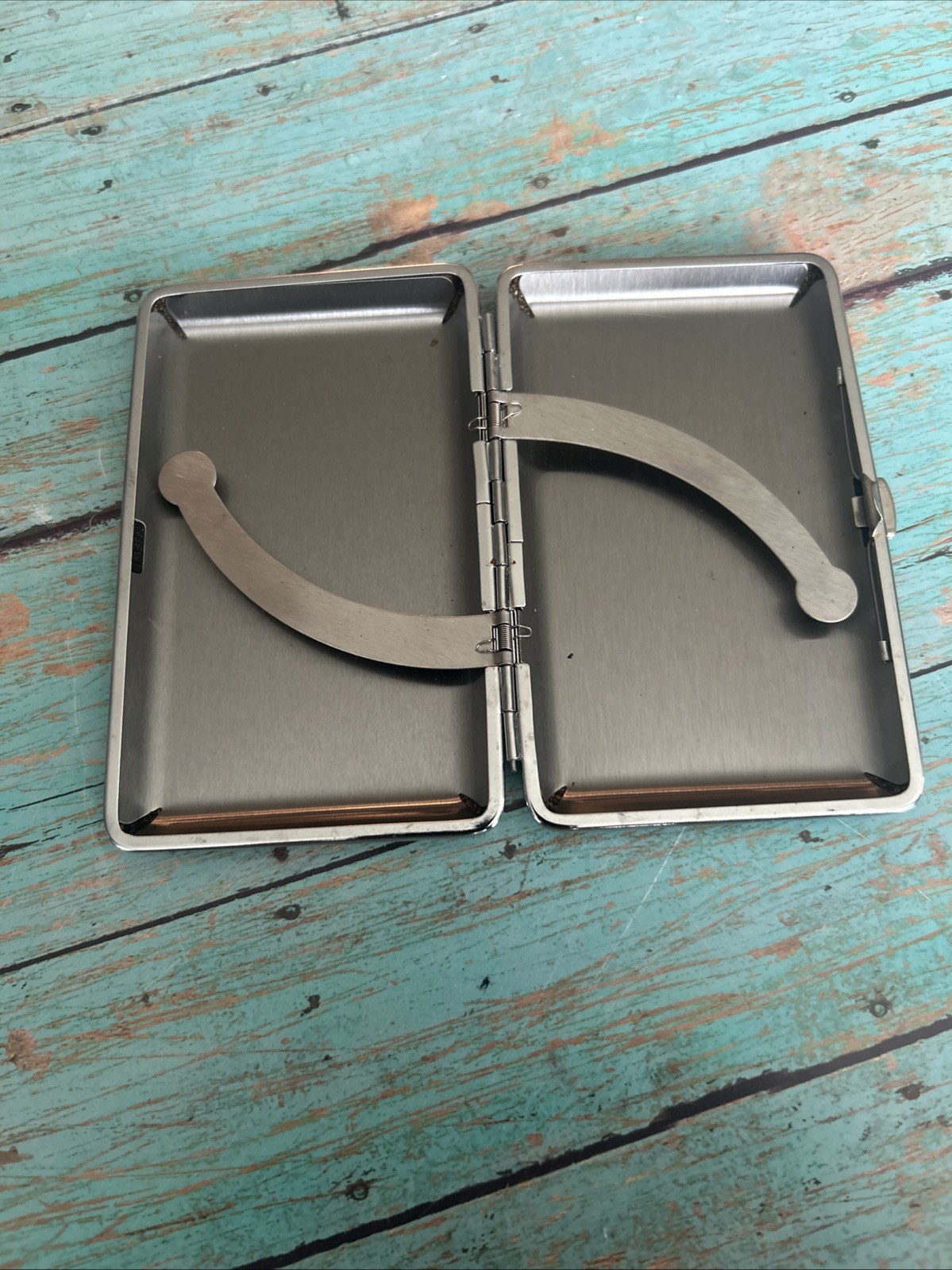 Cigarette Case Stylish Leather Surface Metal Box for 14 120mm, Black