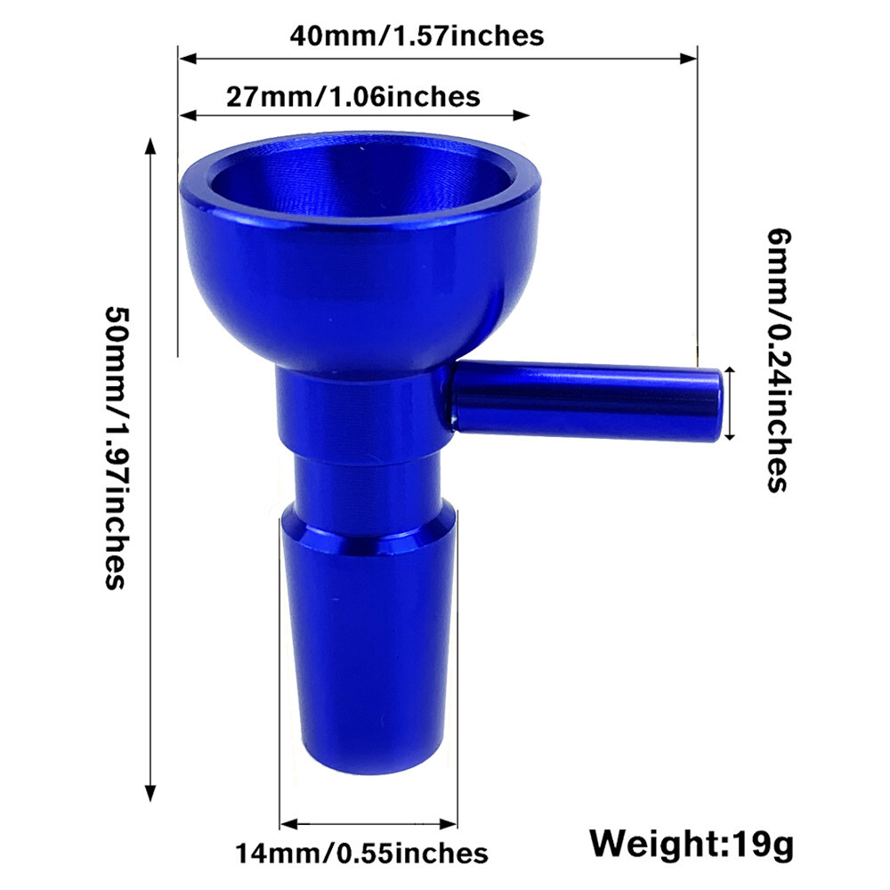 14MM Male Metal Bowl For Water Pipe Hookah Bong Hookah Water Replacement Head