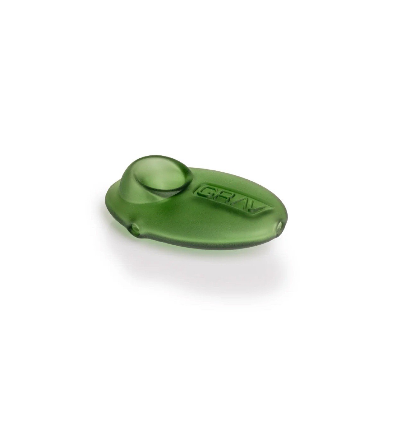 GRAV® SANDBLASTED PEBBLE SPOON, HAND PIPE, 6 Colors Available, Color GREEN