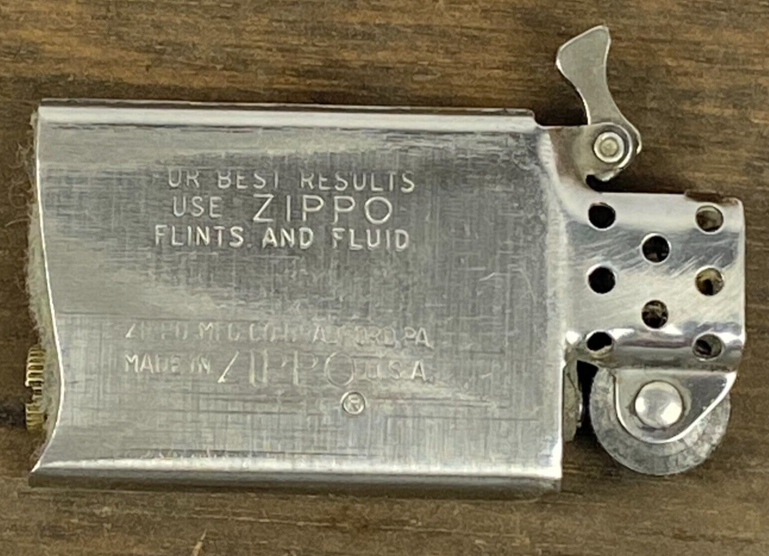 Zippo Lighter 1971 Hamilton Two Rivers Dietzgen WI Vietnam Era Vintage