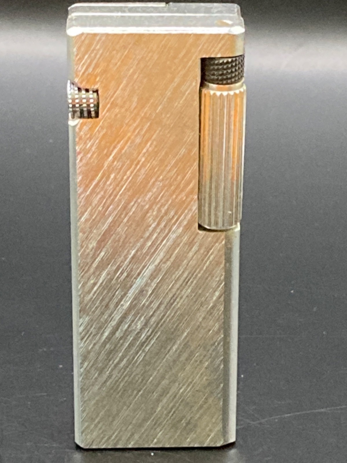 Vintage Side Spinner “Cygnus” Block Pocket Lighter, Side Engraved “K” Line