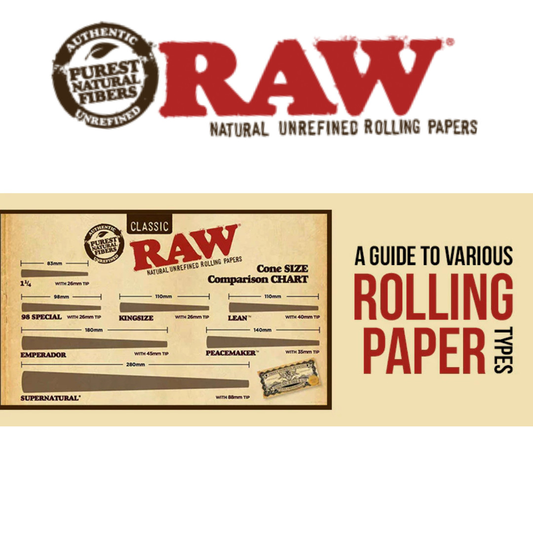 RAW 500’s Classic 1 1/4 Natural Unrefined Rolling Paper – 3 Packs of 500 Papers