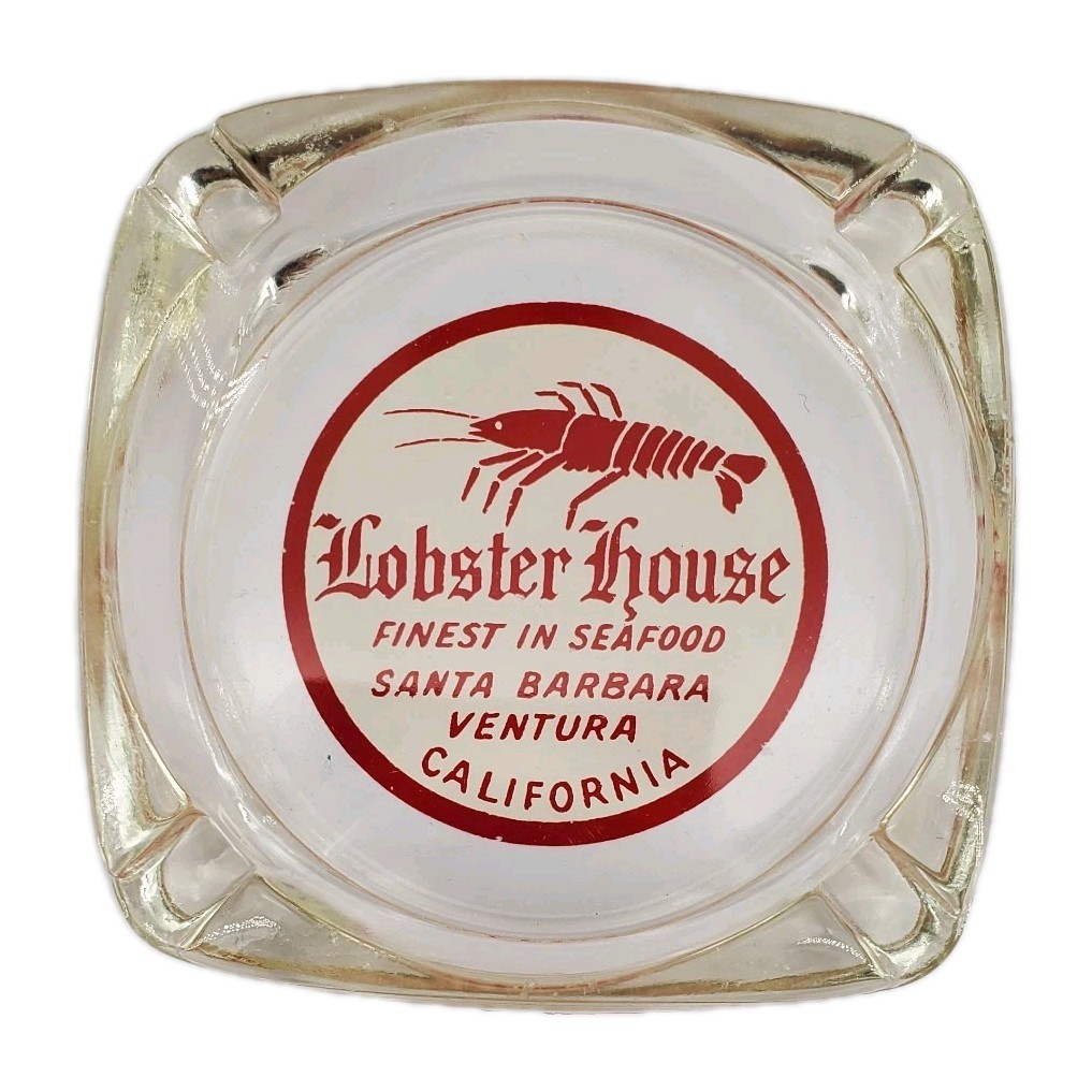 Vintage Marketing Ashtray Lobster House Santa Barbara Ventura California CA