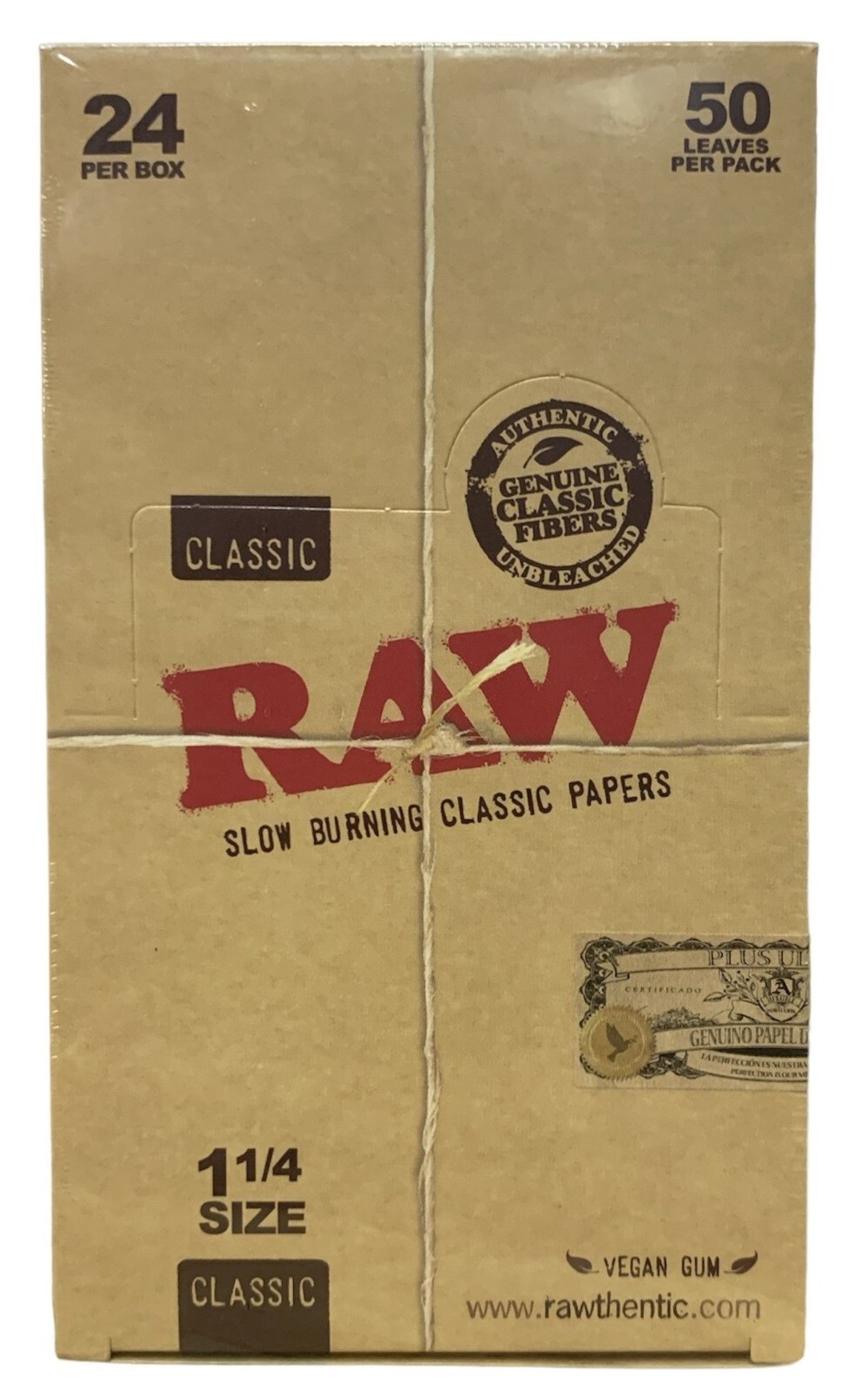 🍃😎🍃 24 X 1 1/4 RAW CLASSIC NATURAL UNREFINED ROLLING PAPERS🍃😎🍃