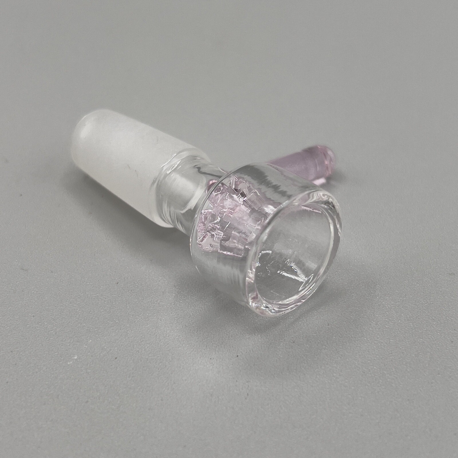 14mm Snowflake Star Honeycomb Screen Glass Bowl Bong Slide – Pink