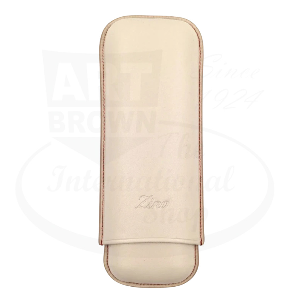 Zino XL-2 Leather 2 Cigar Case Beige & Red, 51002969