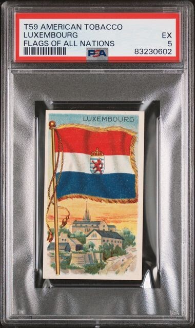 LUXEMBOURG T59 1910 American Tobacco Flags Of All Nations PSA 5 EX