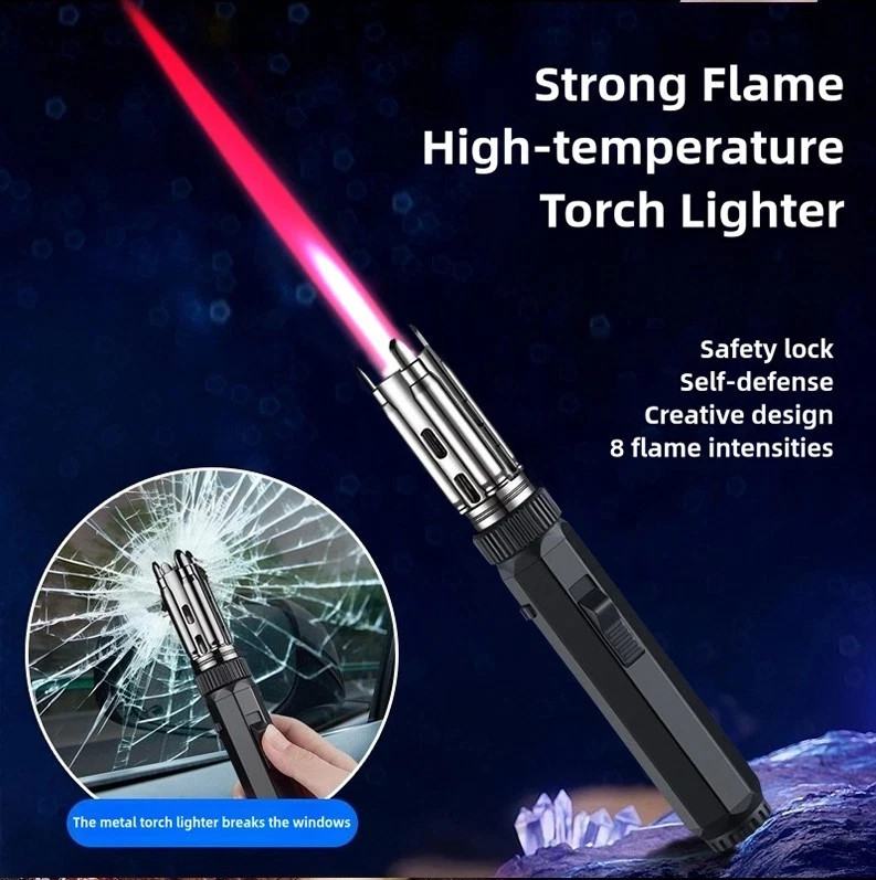 Spray Gun Lighter High Temp Welding Torch Direct Blowing Gas Windproof Lighter