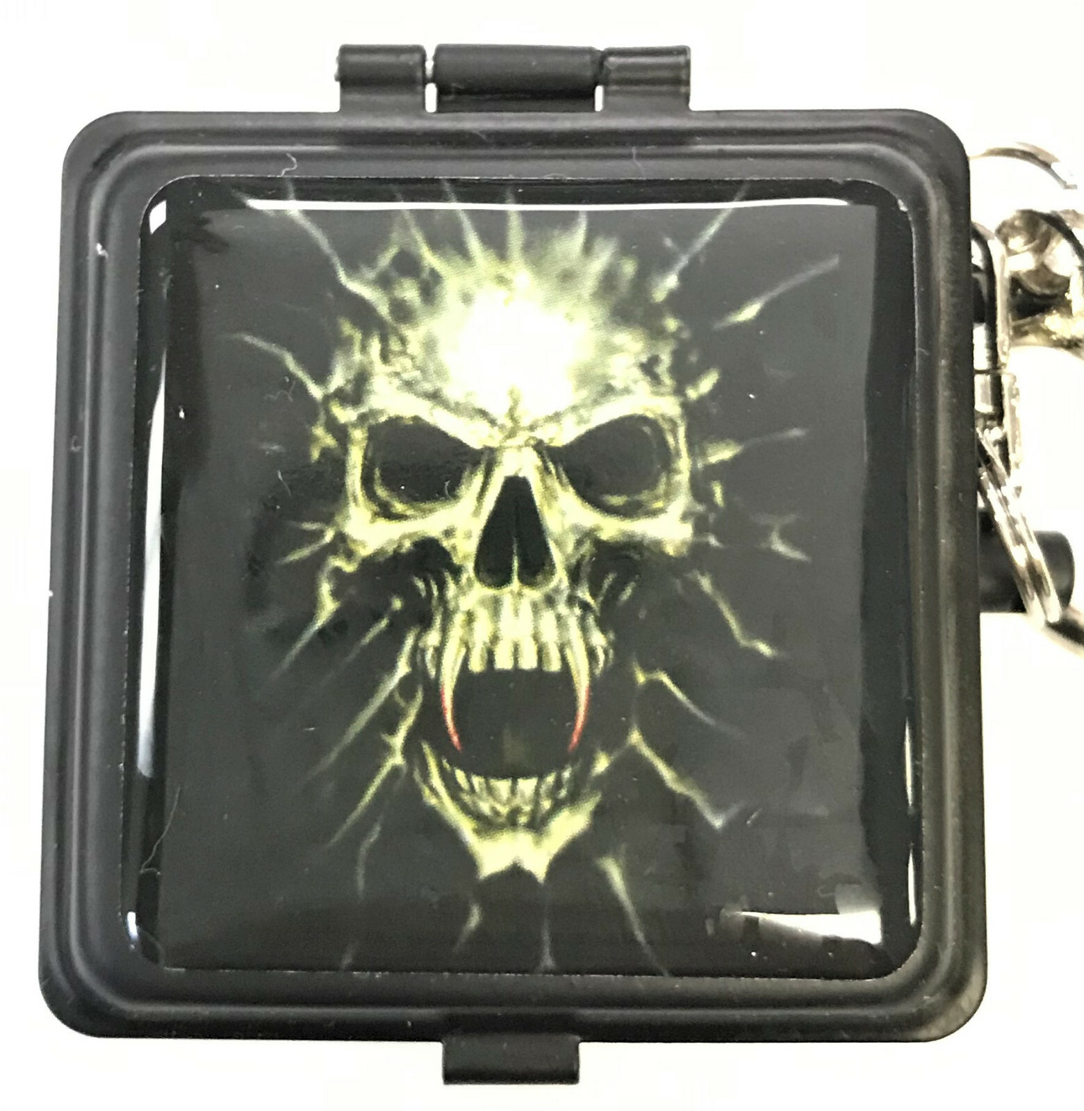Eclipse Skull Design Pocket Ashtray w/ Cigarette Rest & Keychain Assorted Styles