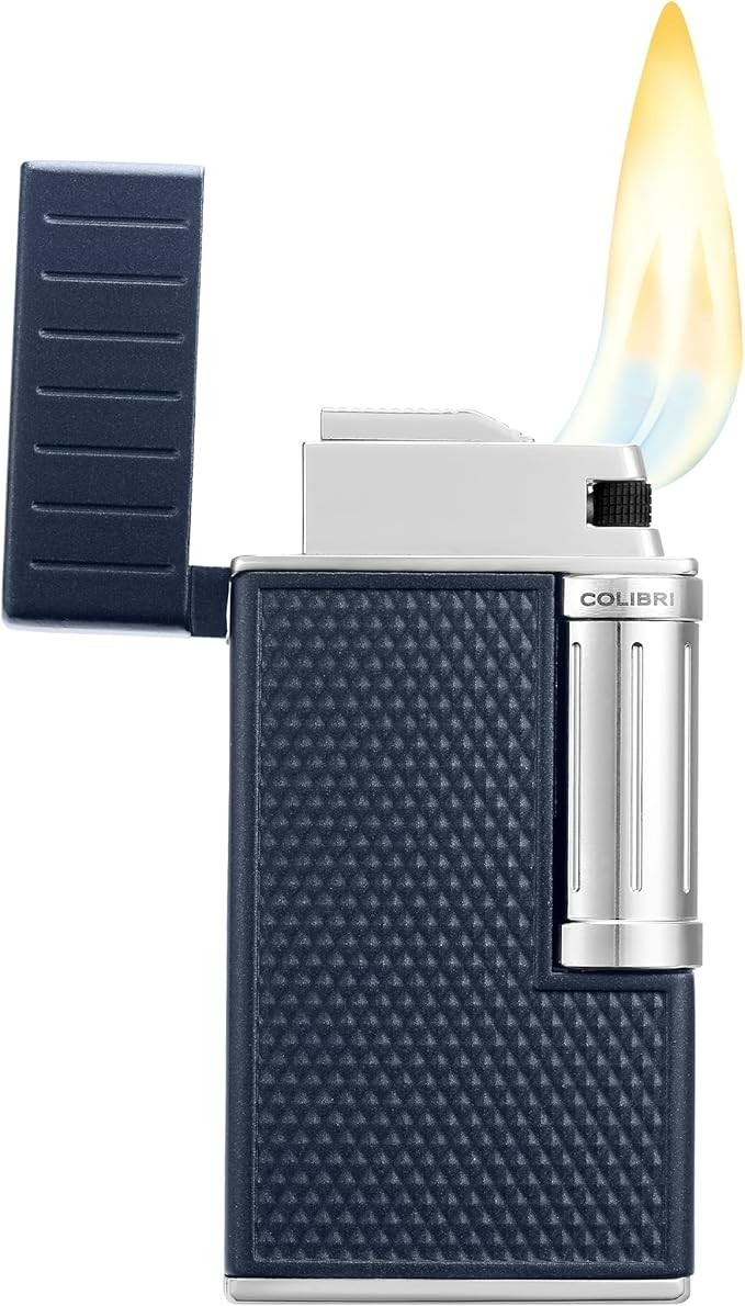 Colibri Cigar Lighter Julius Navy Chrome