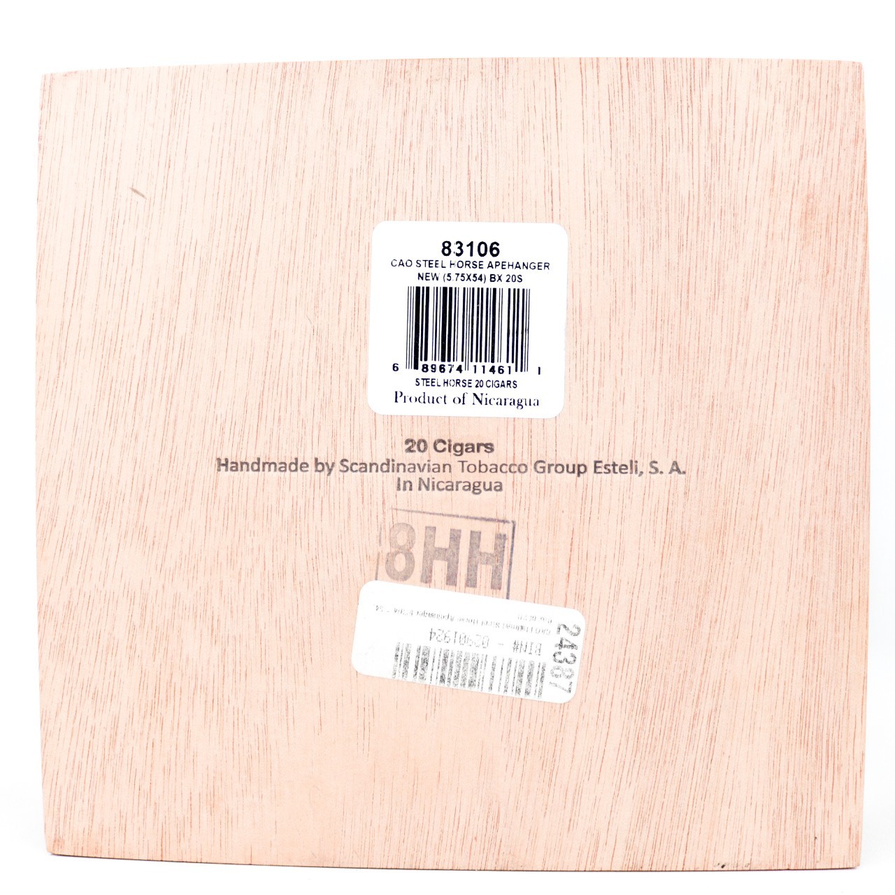 CAO Flathead Steel Horse Apehanger Empty Wood Cigar Box 6.5″ x 6.25″ x 3″
