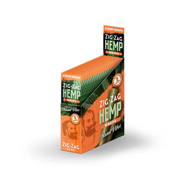 😎FULL BOX ZIG ZAG HERBAL PAPERS – ISLAND VIBES 25 PACKS ✨(50 CT)✨👀