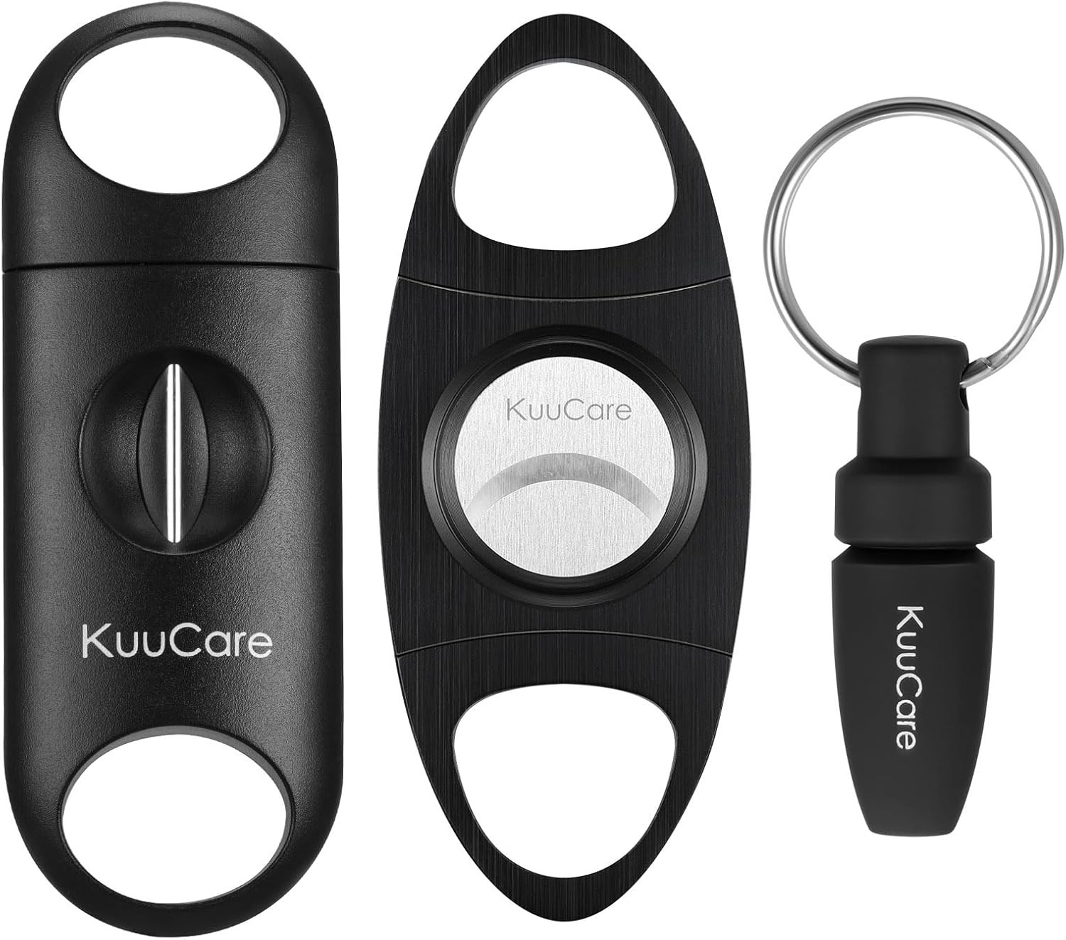 Cigar Cutter 3 Pack – Guillotine Cutter, V-Cutter, & Punch Tool – Sharp Blade
