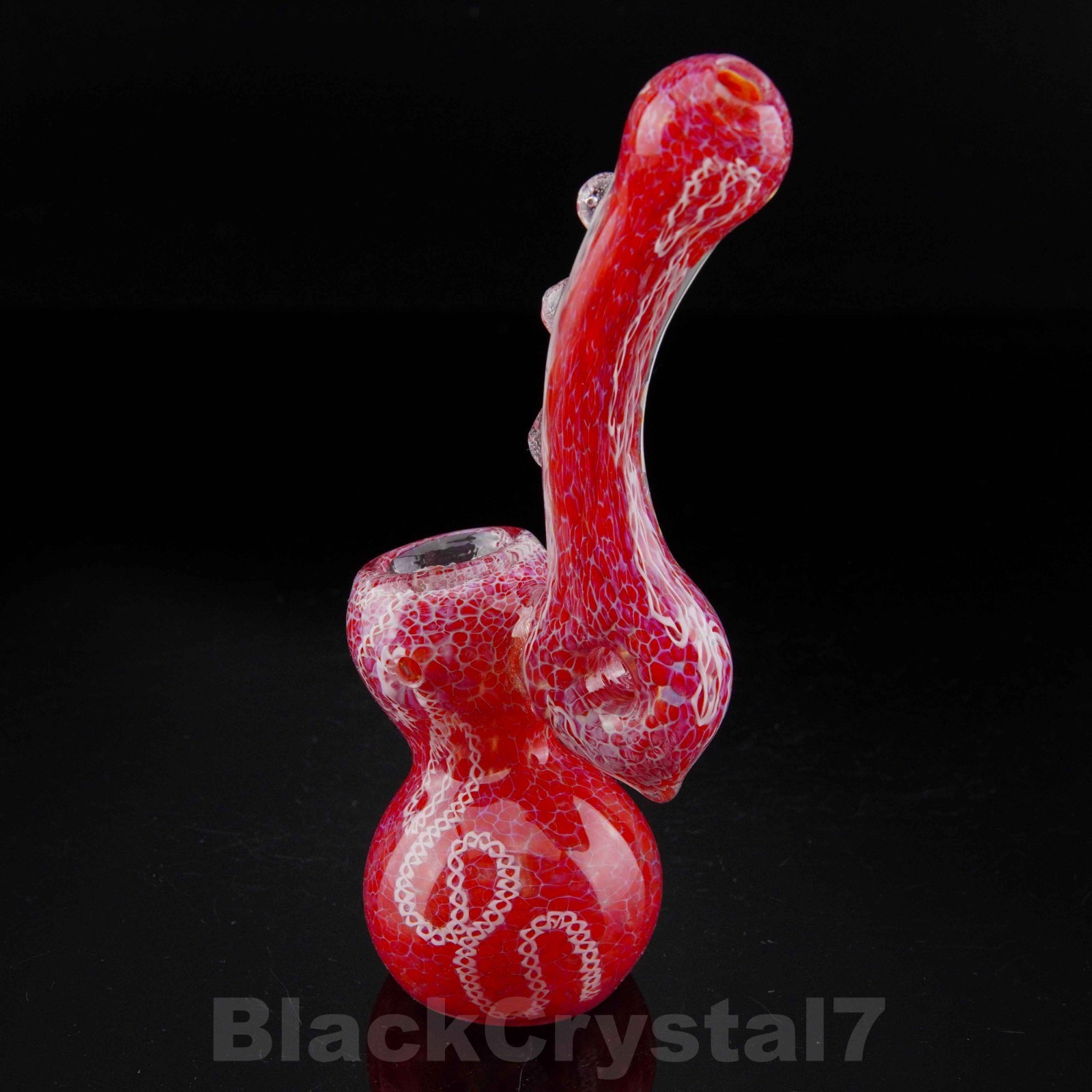 6.5″ Handmade Fumed Gold Hammer Bubbler Sherlock Tobacco Smoking Bowl Pipes