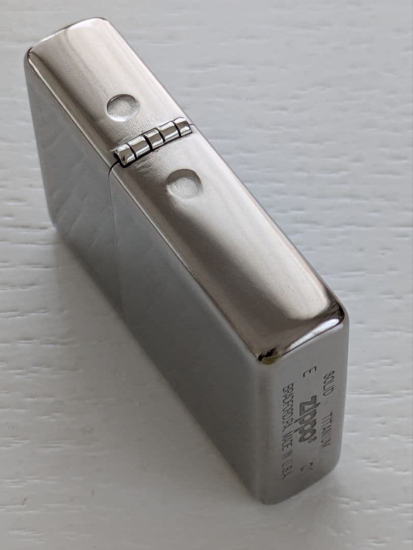 Solid Titanium Zippo Oil Lighter 2001 MIB Rare