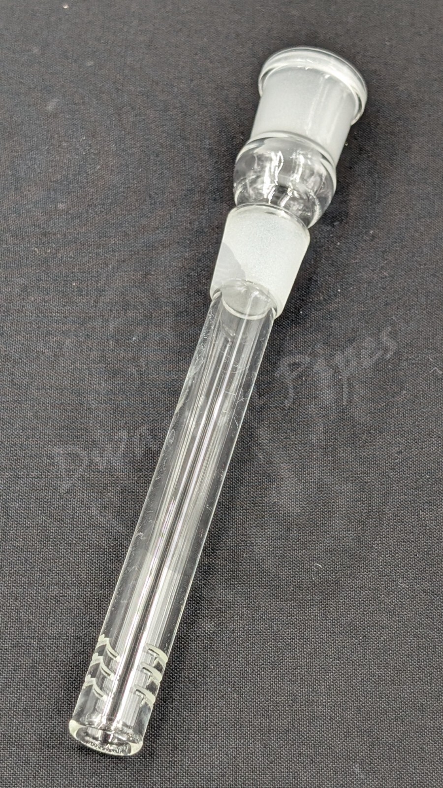 4″ 6 Cut Glass Water Pipe Downstem 18MM Male to 18MM Female Opening