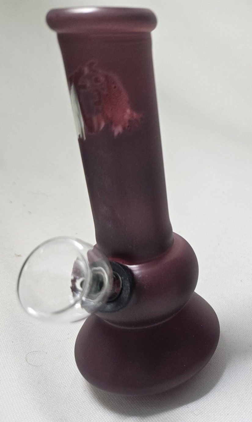 5″ Mini Bob Marley Design Glass Smoking Water Pipe- Bong + 5 round screens FREE