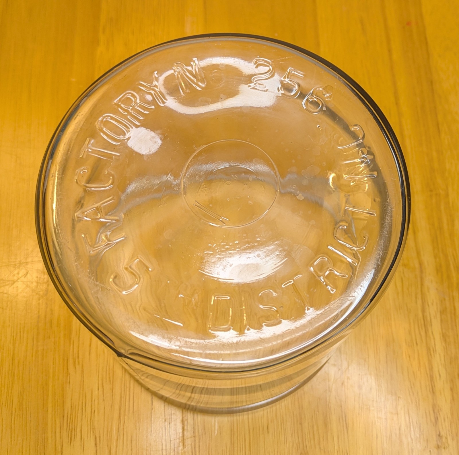 Antique R.J. Reynolds Tobacco Jar Factory 256 NC – 1890s Glass Display 🚬Bubbles