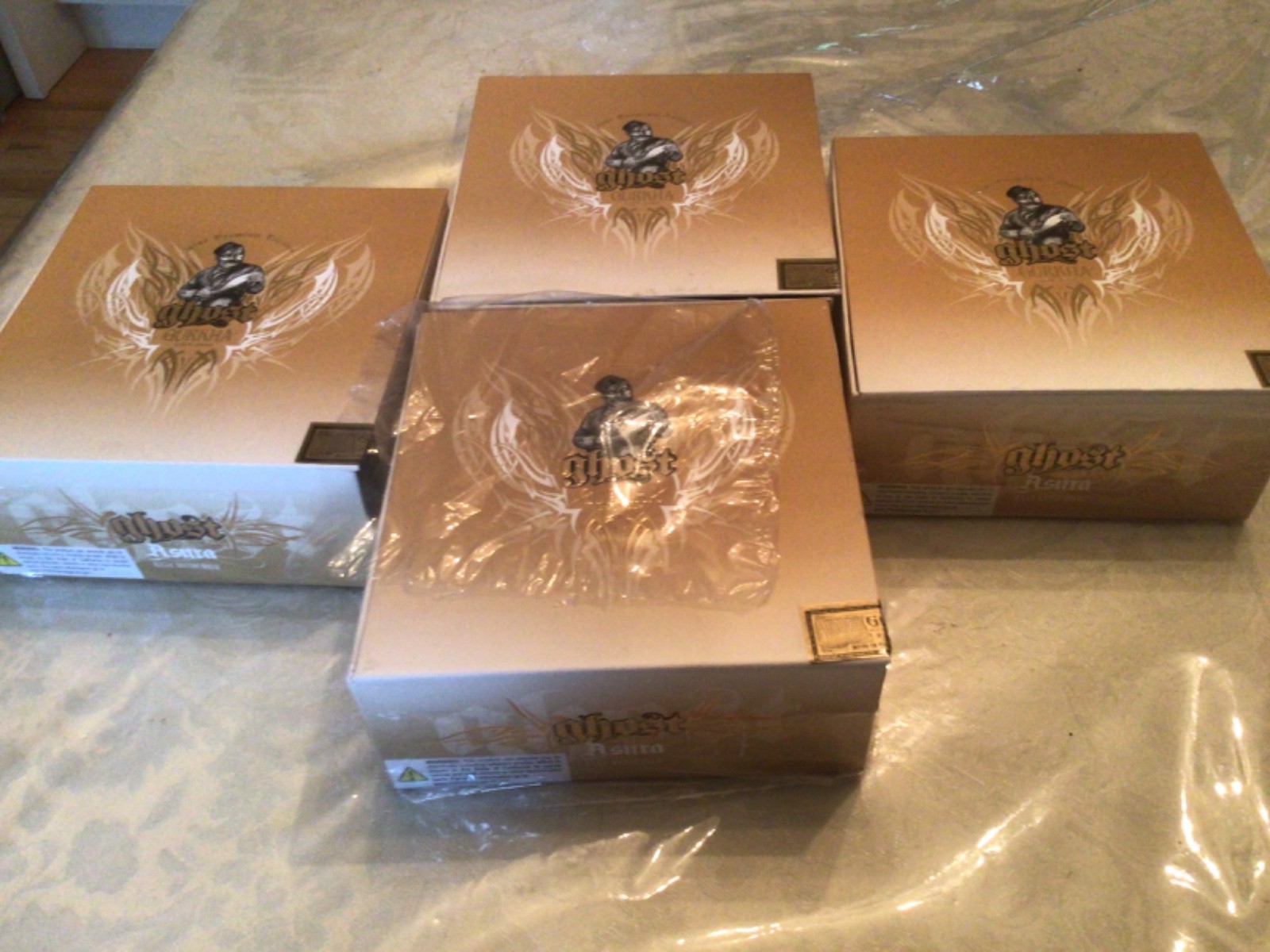 Gurkha Ghost Asura Empty Cigar Boxes Lot Of 4