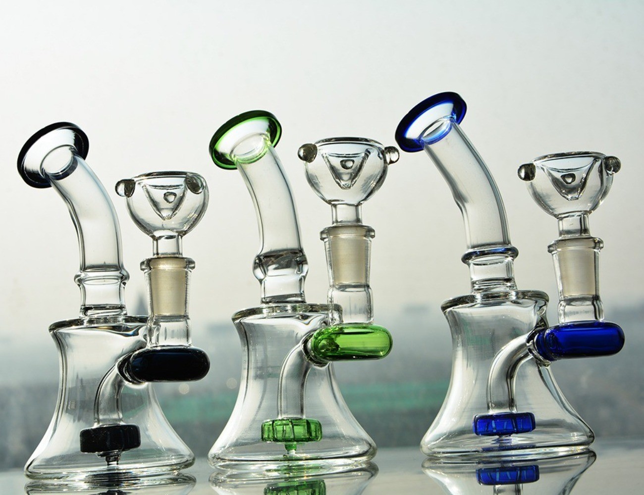 Blind Box Random Style Glass Water Pipe recycle rig Smoking Hookah torch bong 1p