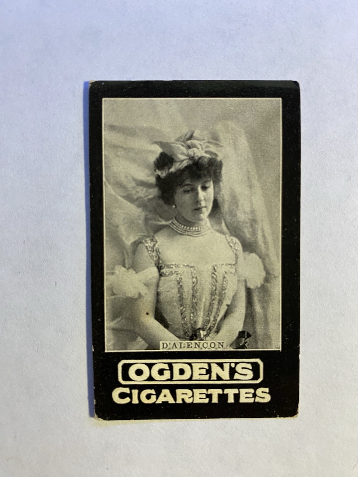1901 Ogden’s Cigarettes Card Tobacco Tab Card Mina K. Gale Actress
