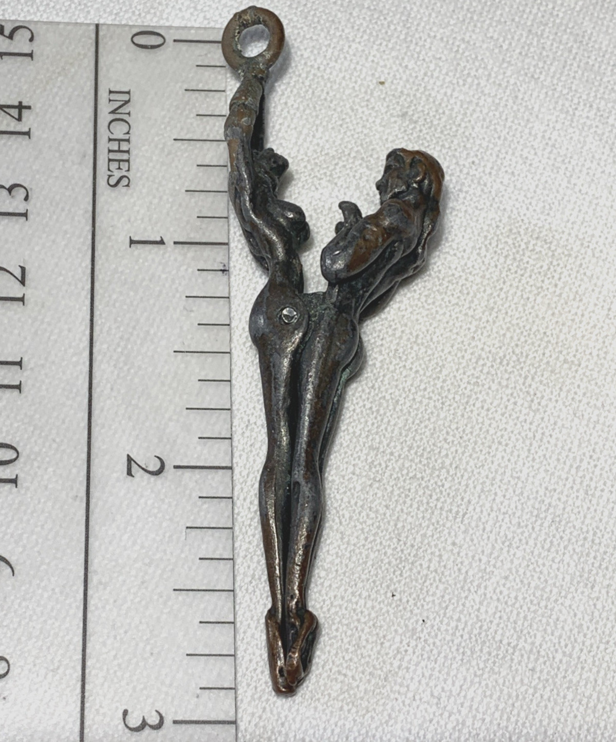 VTG 1960s Bronze Naked Lovers Roach Clip