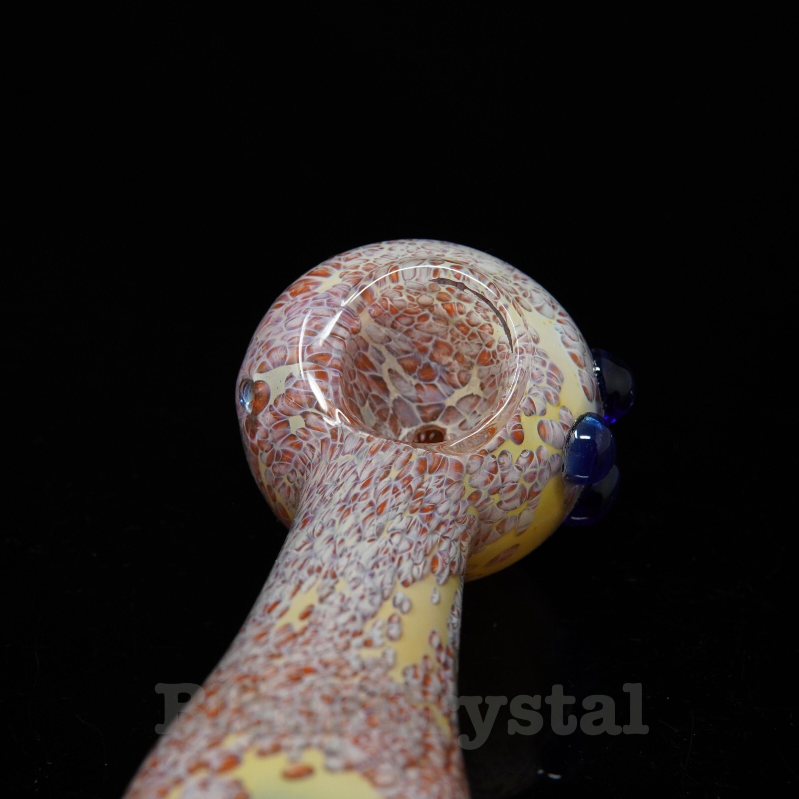 5.25 in Handmade Thick Heavy Mighty Red Marble Tobacco Smoking Bowl Glass Pipes
