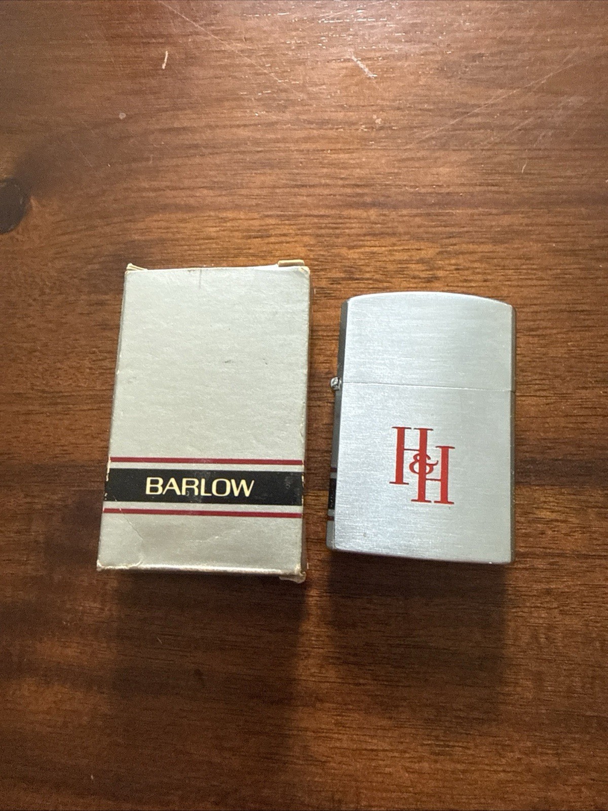 Vintage Lighter Barlow SLIM DANDY from Japan with Advertising B-70