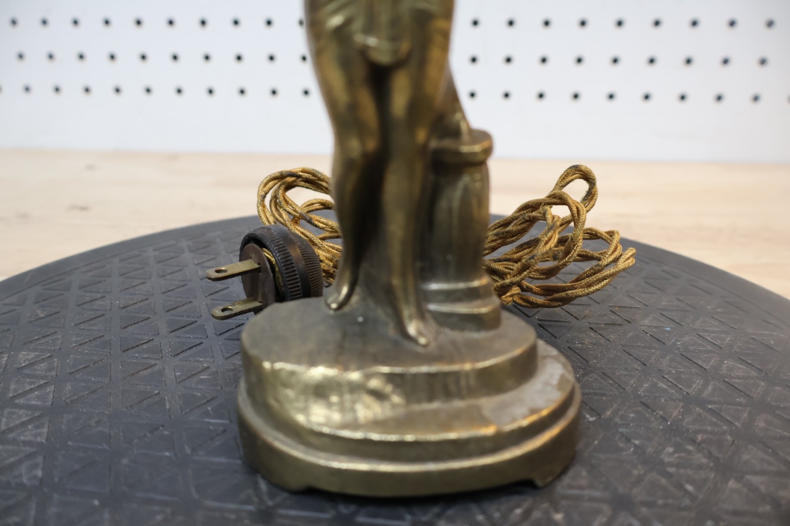 Rare Figural Art Nouveau “Just-Tip-It” Elec Cigar Lighter H. Herschberg & Co.