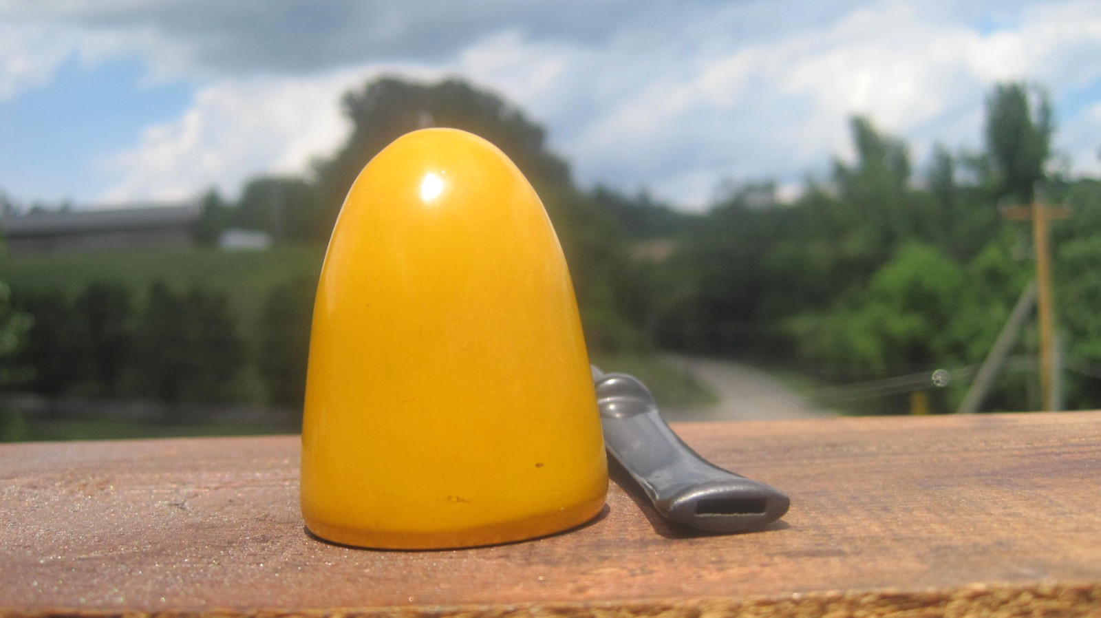 THE SMOKE Yellow Bent Dublin !970’s Smoking Estate Pipe 5.3/4″ L