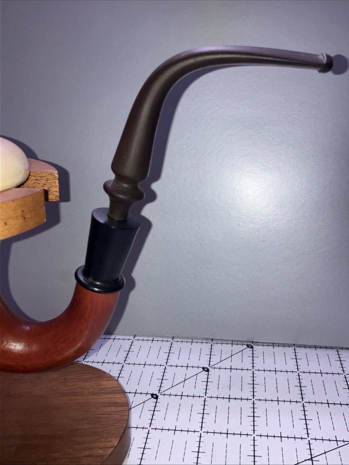 Sherlock Holmes Style Calabash & Gourd Pipe & Walnut Stand Make Offer