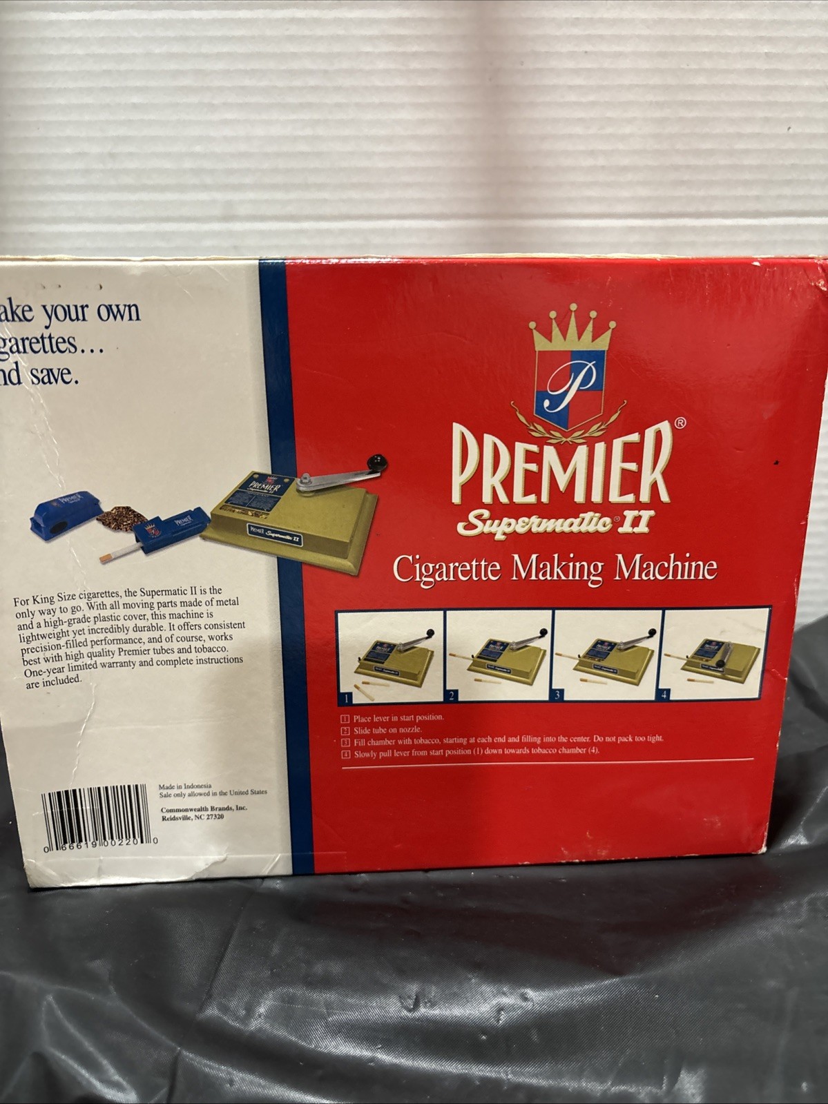 PREMIER Supermatic II Cigarette Machine Tobacco Rolling Maker Kings