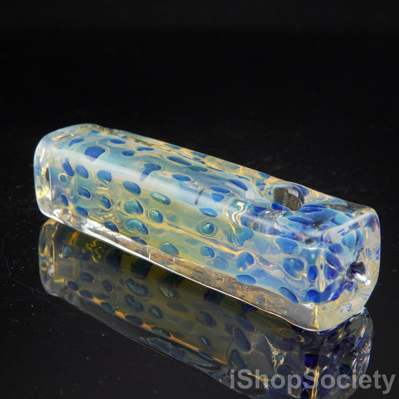 4.5″ Fumed Rectangle Tobacco Smoking Pipe Thick Collectible Glass Pipes – P819B