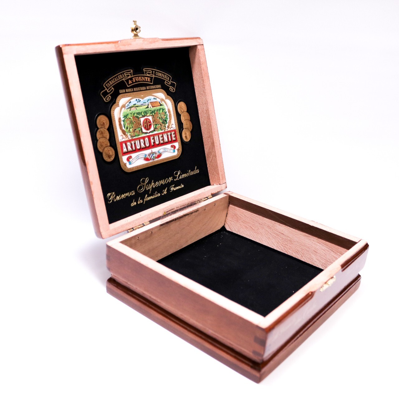 Don Carlos Reserva No. 3 Empty Wood Cigar Box 6.75″ x 6.25″ x 2.75″